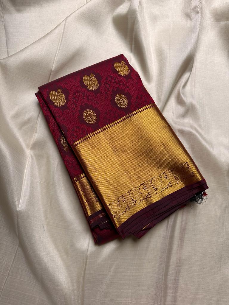 Pure Kanchipuram Handloom Bridal Silk Sarees with Pure Zari