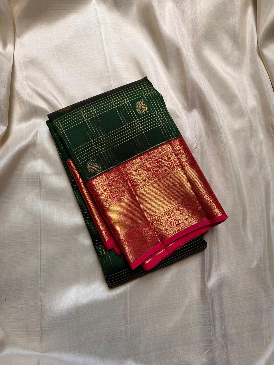 Pure kanchipuram handloom Bridal silk sarees
