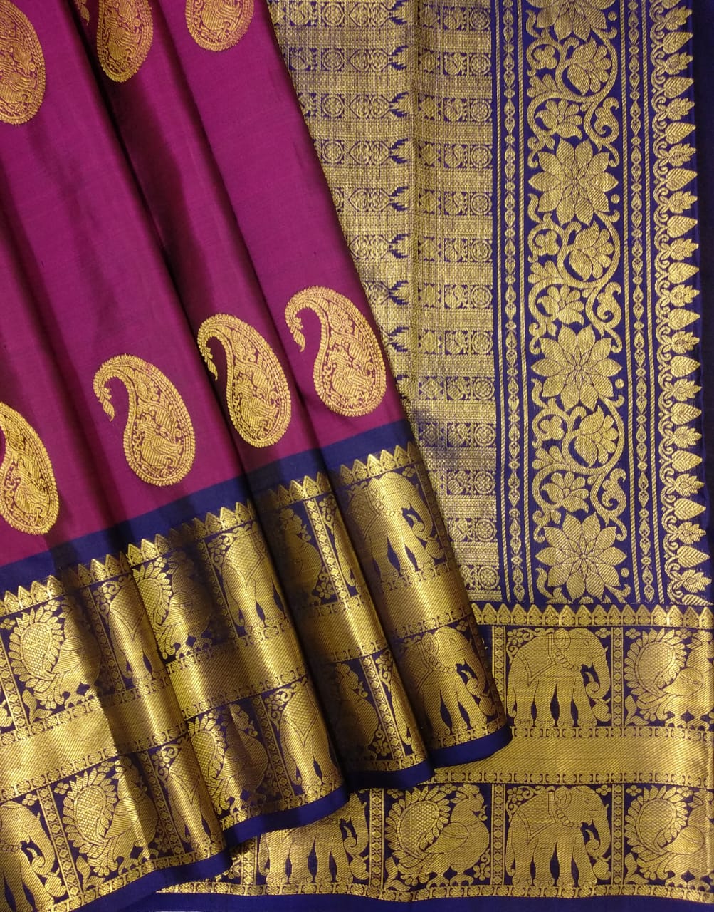 Pure kanchipuram handloom Birdal silk sarees