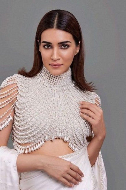 Ivory Pearl Work Blouse – The Celebrity Favorite