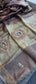 Tissue Linen Banarasi Silk Saree with Pearl & Resham Work