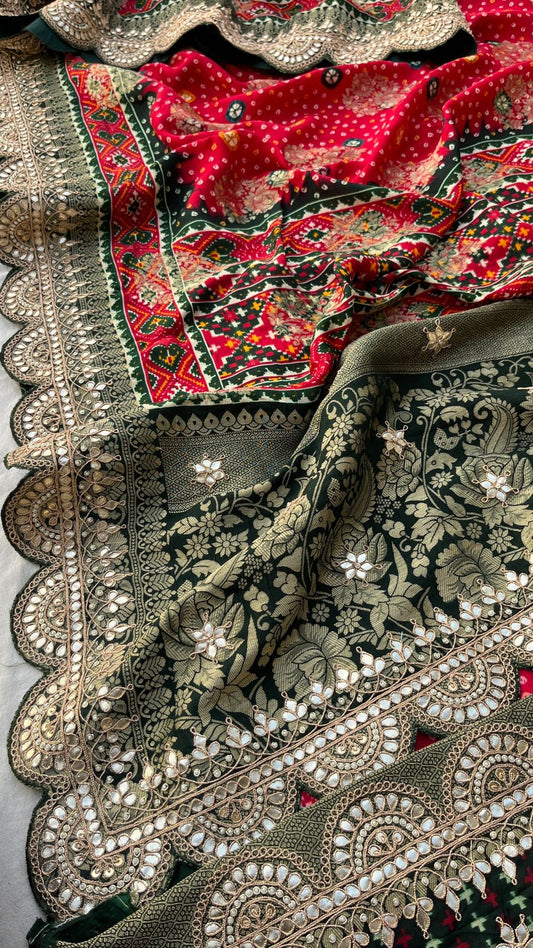 Pure Munga Silk Banarasi Weaving Saree