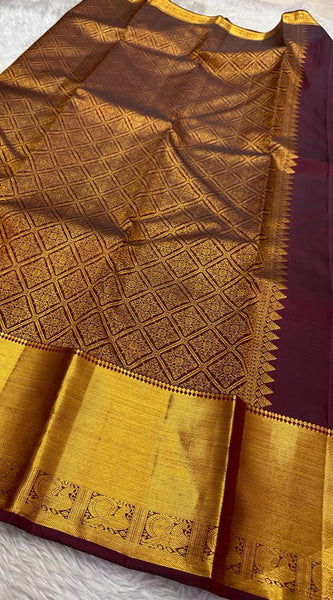 Pure Kanchipuram Handloom Bridal Silk Sarees with Pure Zari