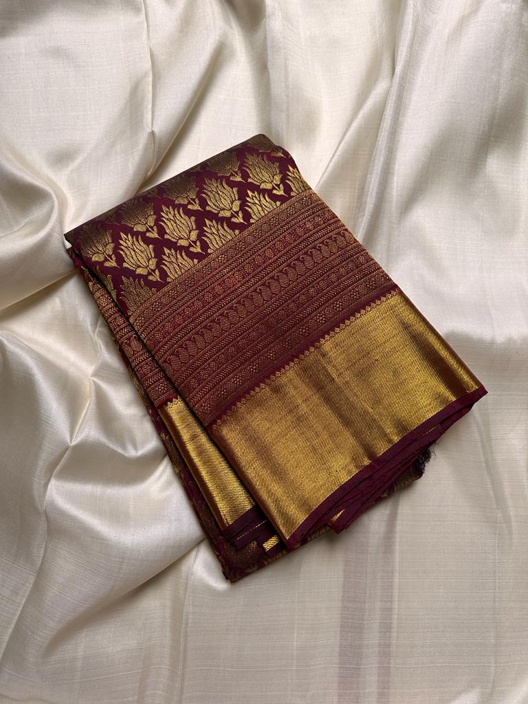 Authentic Pure Kanchipuram Handloom Bridal Silk Sarees with Pure Zari