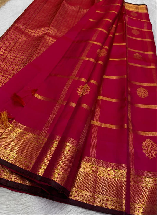 Pure kanchipuram handloom Bridal silk sarees