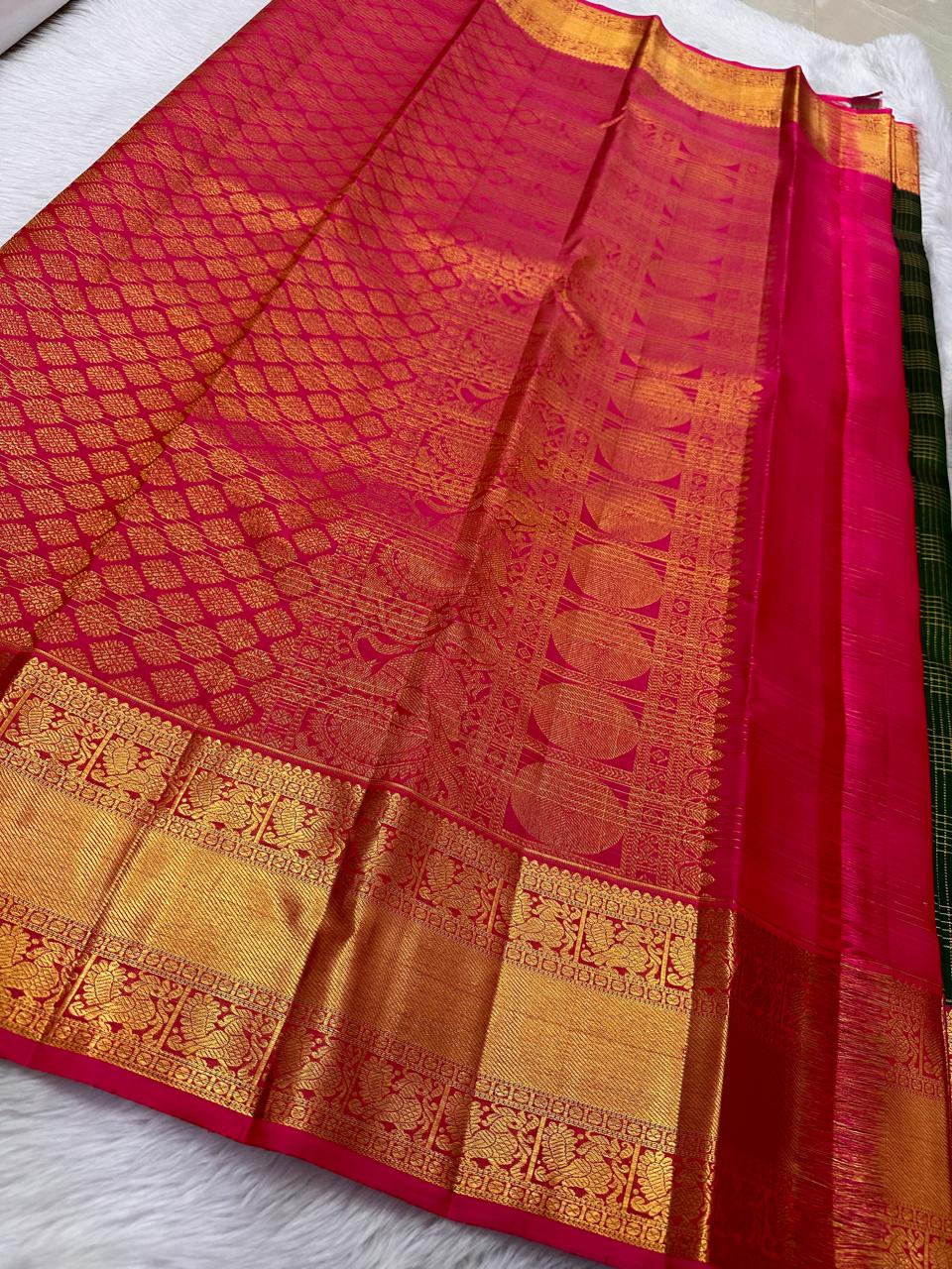 Pure kanchipuram handloom Bridal silk sarees