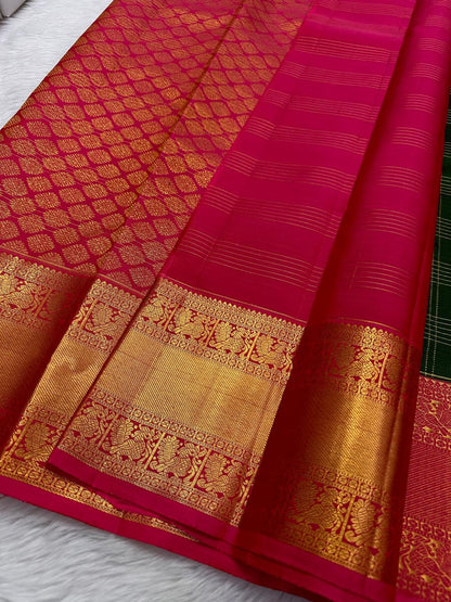 Pure kanchipuram handloom Bridal silk sarees