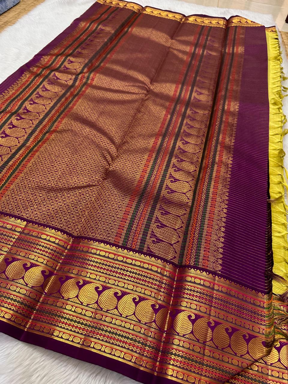 Pure kanchipuram handloom Bridal silk sarees