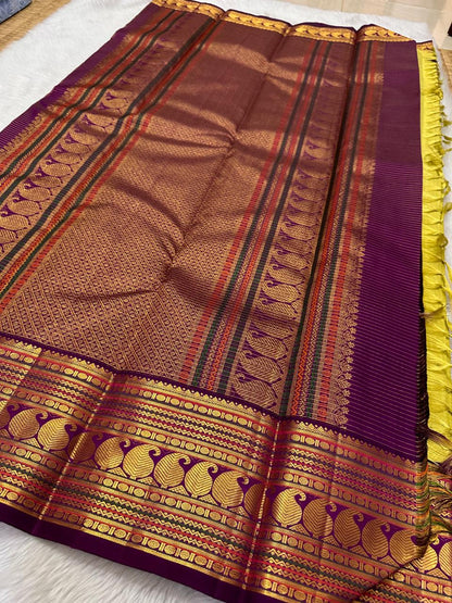 Pure kanchipuram handloom Bridal silk sarees