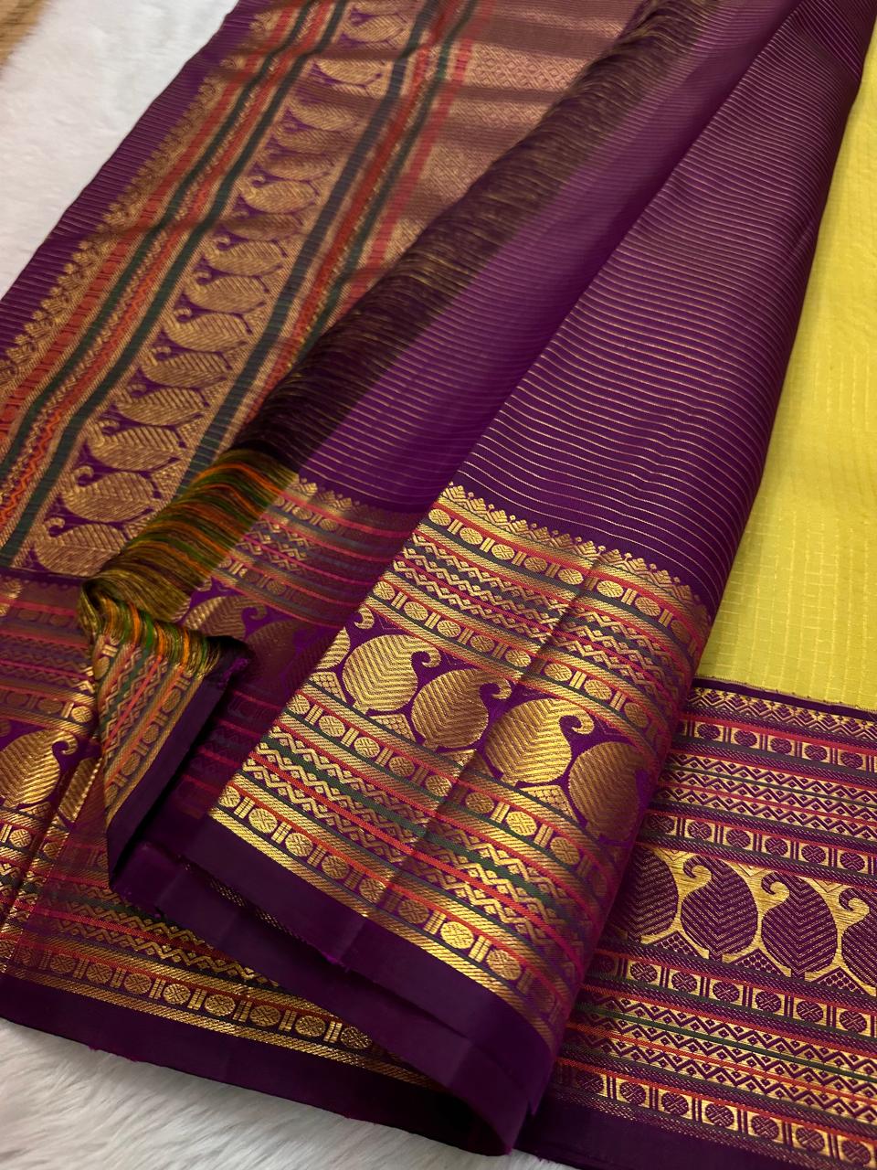 Pure kanchipuram handloom Bridal silk sarees
