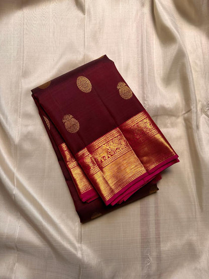 Pure kanchipuram handloom Bridal silk sarees