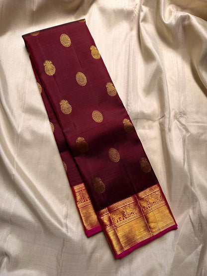 Pure kanchipuram handloom Bridal silk sarees