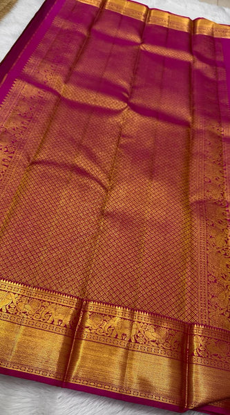 Pure kanchipuram handloom Bridal silk sarees