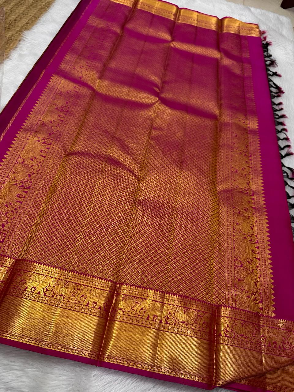 Pure kanchipuram handloom Bridal silk sarees