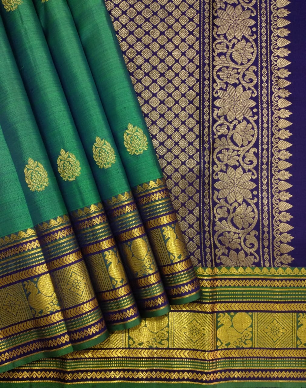 Pure kanchipuram handloom Birdal silk sarees