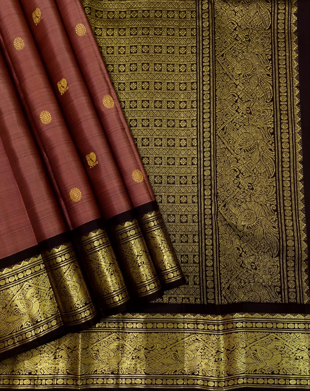 Pure kanchipuram handloom Birdal silk sarees