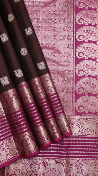Pure kanchipuram handloom Birdal silk sarees