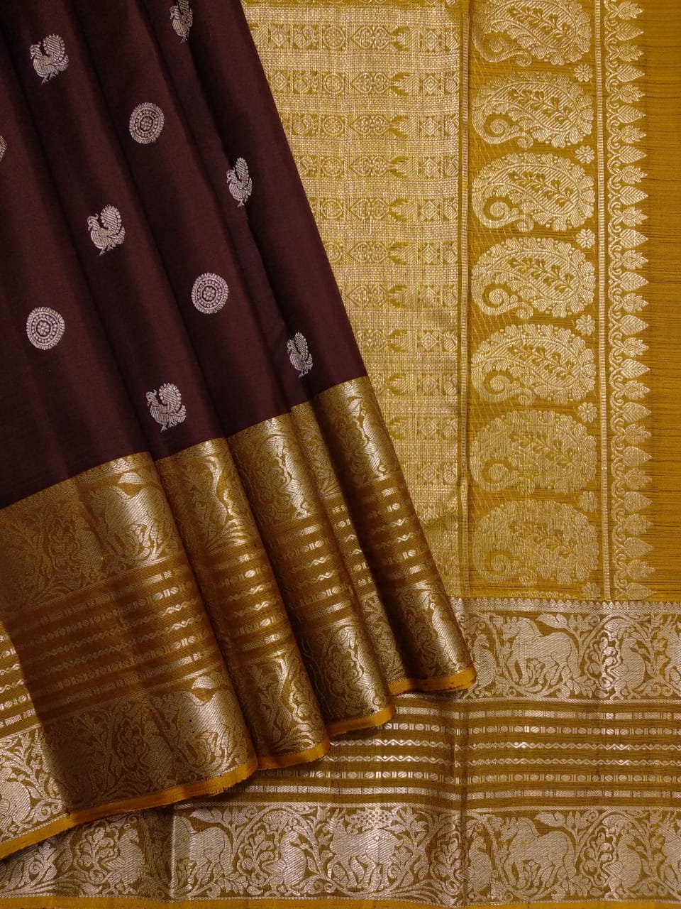 Pure kanchipuram handloom Birdal silk sarees