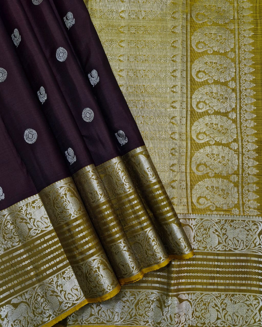 Pure kanchipuram handloom Birdal silk sarees