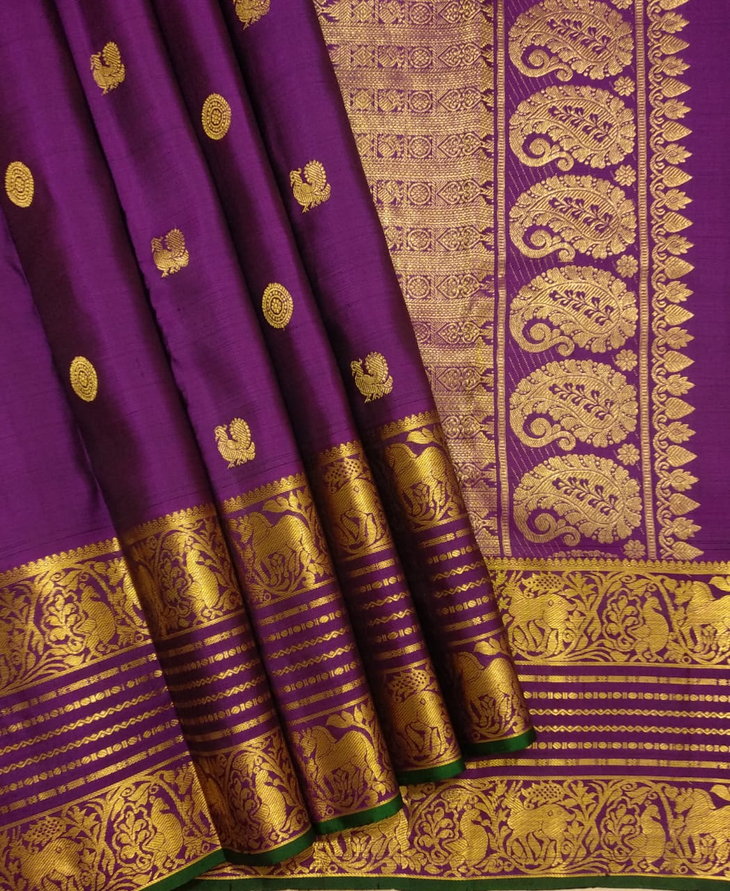 Pure kanchipuram handloom Birdal silk sarees