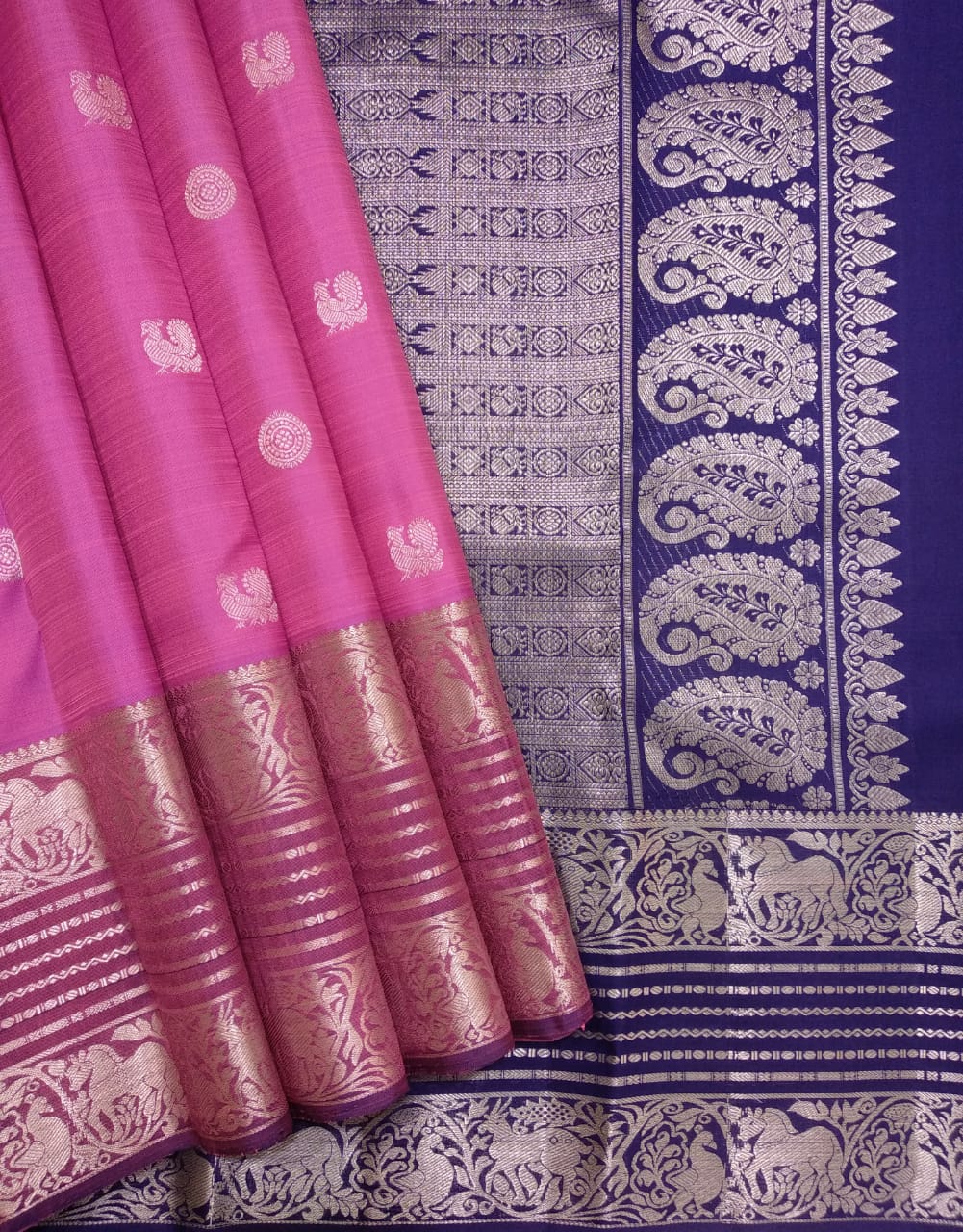 Pure kanchipuram handloom Birdal silk sarees