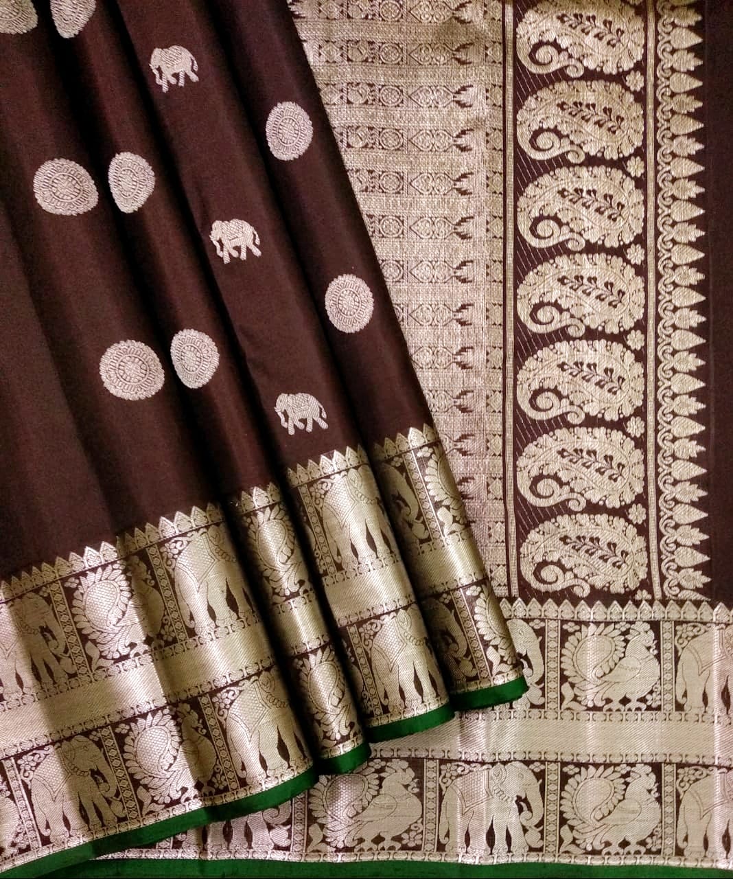 Pure kanchipuram handloom Birdal silk sarees