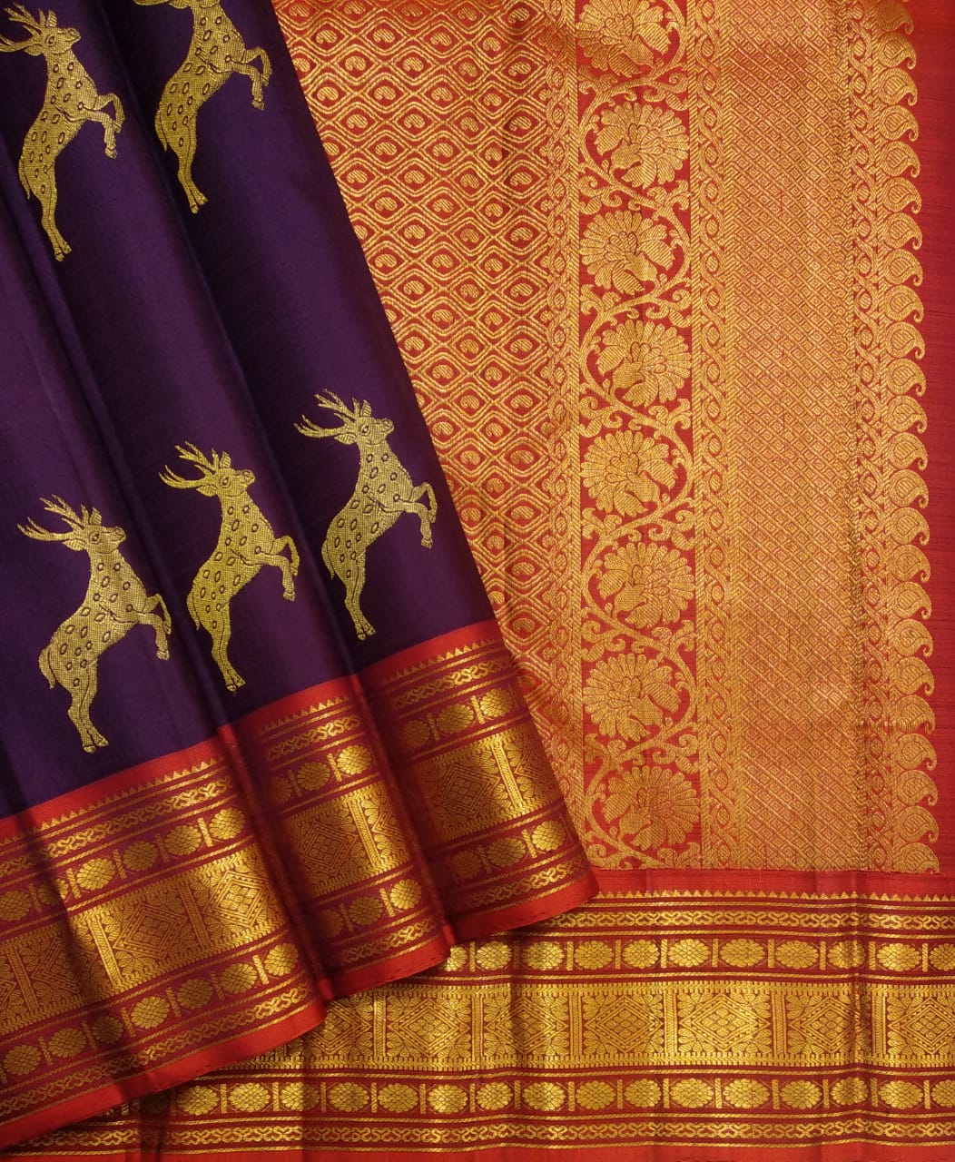 Pure kanchipuram handloom Birdal silk sarees
