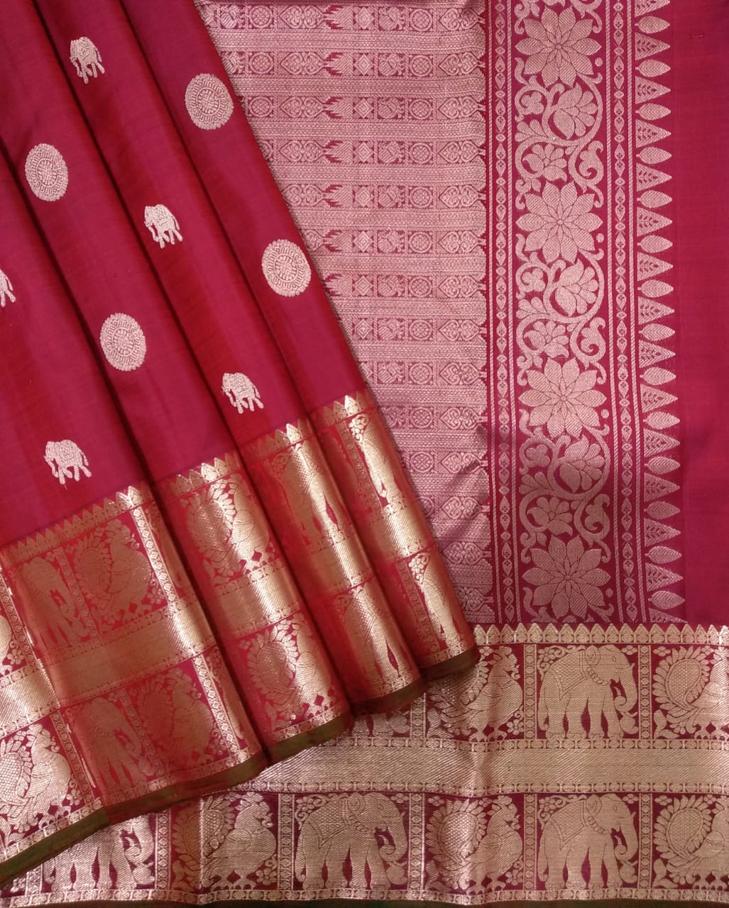 Pure kanchipuram handloom Birdal silk sarees