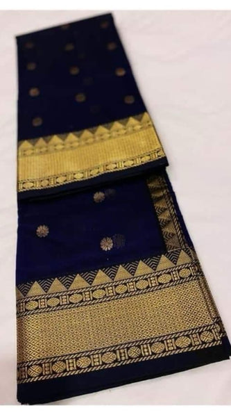 Chanderi handloom masrize silk saree all over ghani butti