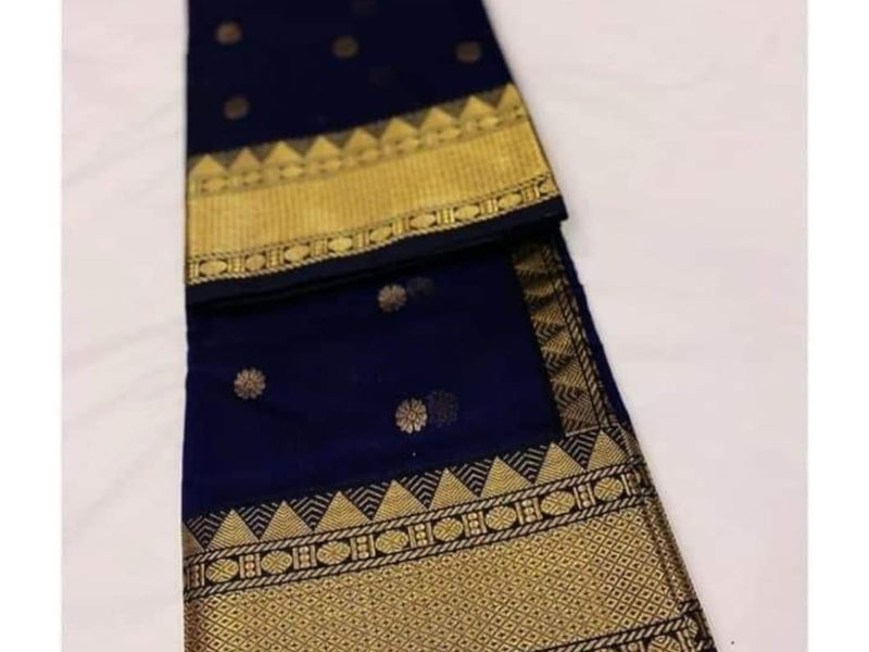 Chanderi handloom masrize silk saree all over ghani butti