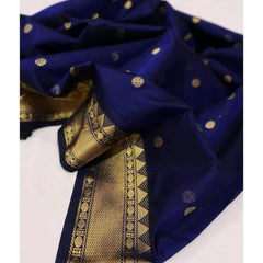 Chanderi handloom masrize silk saree all over ghani butti