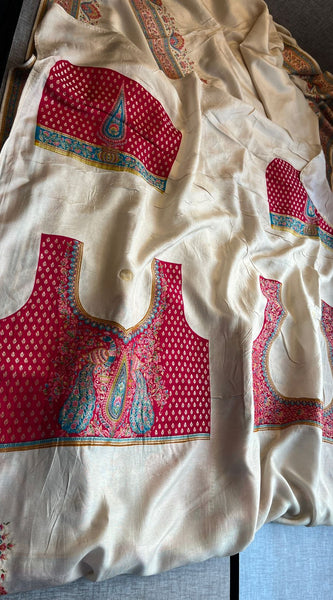 Elegant Meena Banarasi Munga Tussar Silk Saree