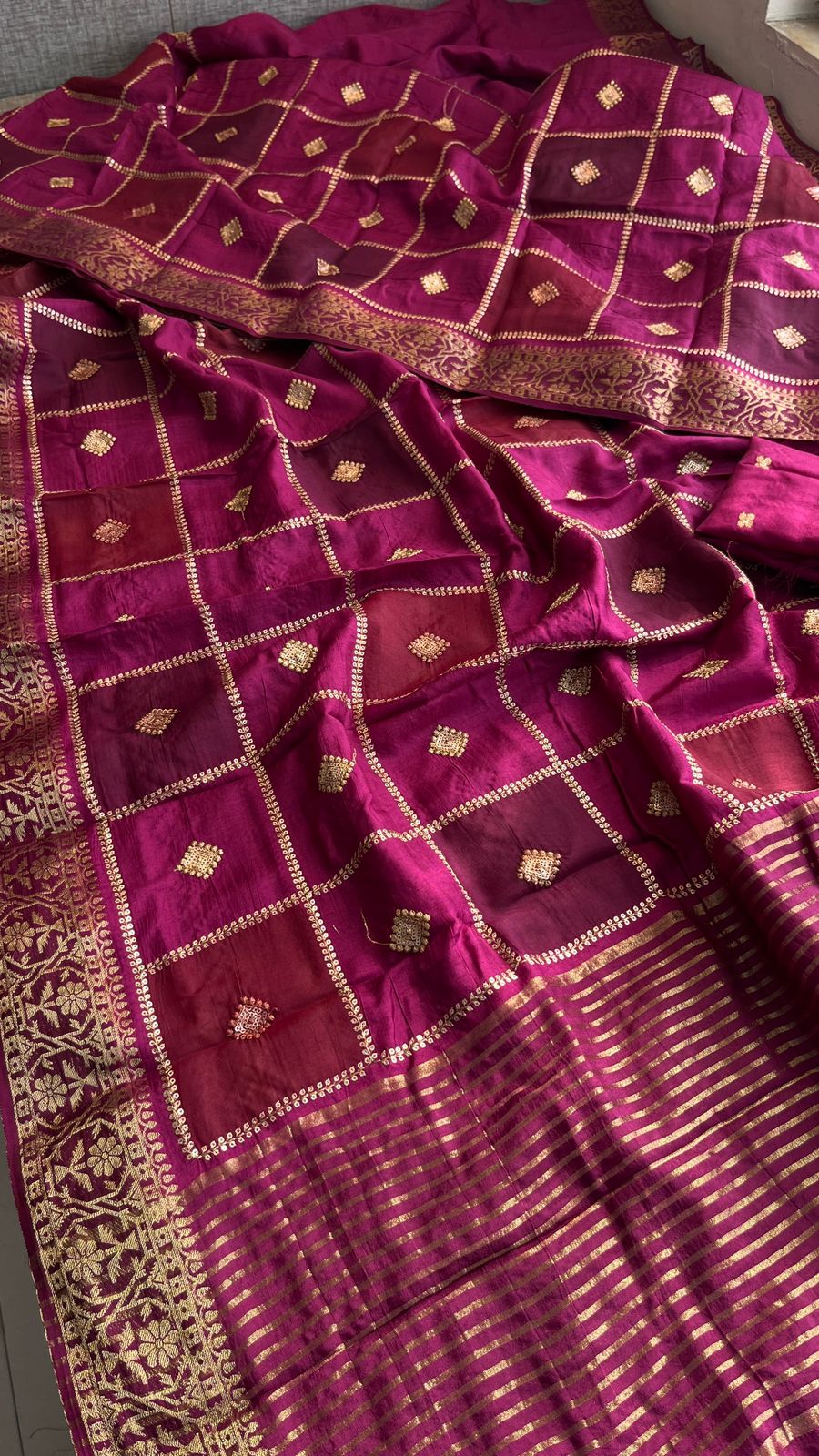 Pure Munga Silk Saree with Banarasi Weaving