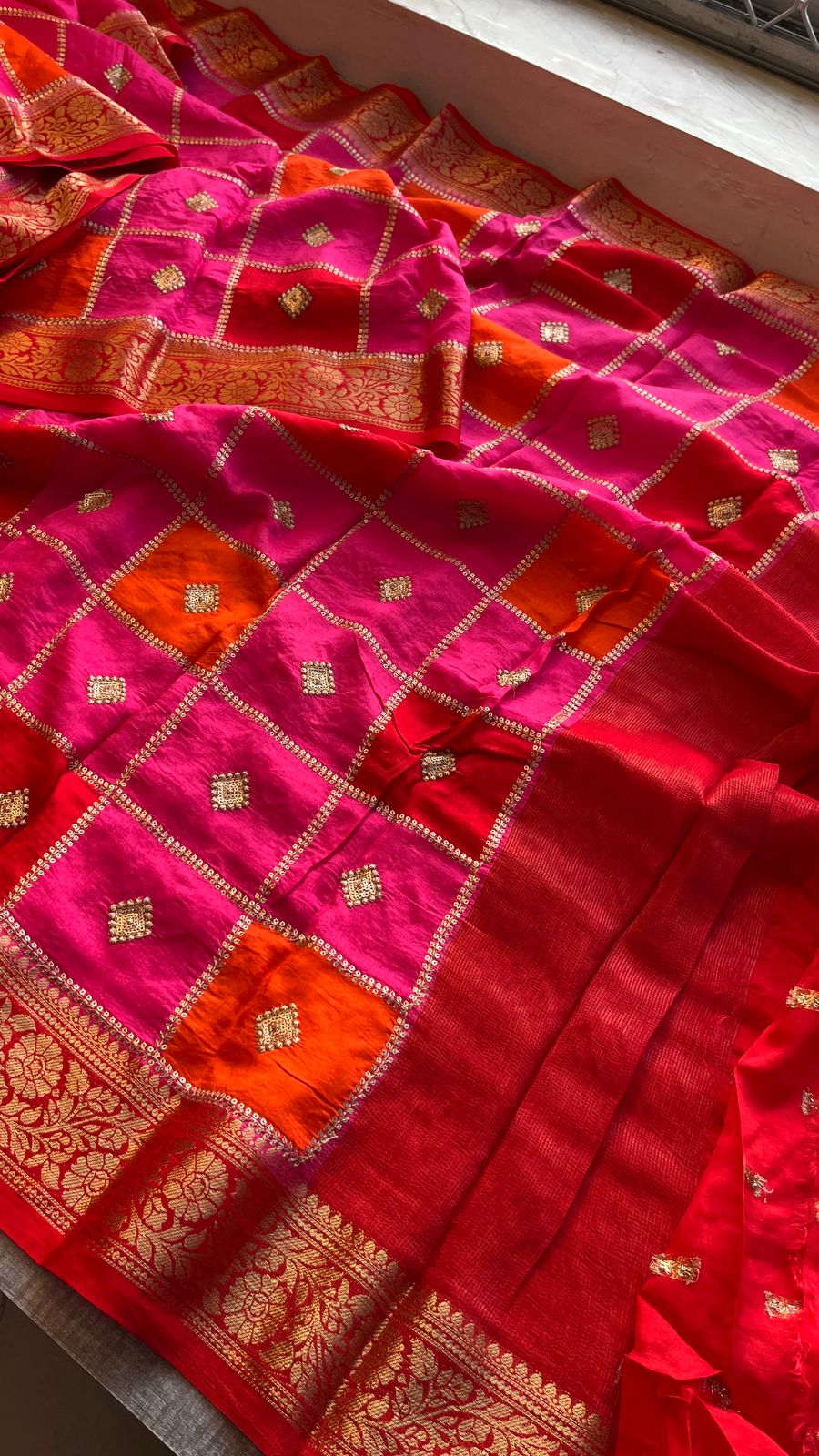 Pure Munga Silk Saree with Banarasi Weaving