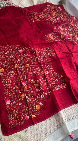 Pure Munga Silk Saree with Hand Knot & Katha Banarasi Weaving