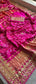 Gajji Silk Handcrafted Bandhani Saree with Zardozi, Gotapatti & Pearl Embellishments