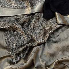Pure Khaddi Georgette Saree with Banarasi Weaving