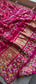 Pure Gajji Silk Handmade Bandhani Saree with Zardozi, Gotapatti & Pearl Detailing