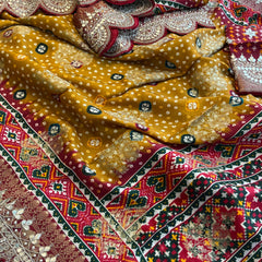 Khaddi Georgette Banarasi Saree with Gotapatti & Pearl Work