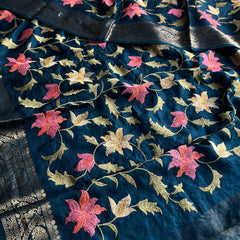 Soft Munga Banarasi Silk Saree with Multithread Embroidery