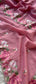Soft Linen Saree with Multicolor Embroidered Highlights