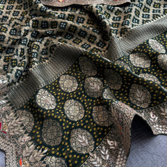 Munga Silk Banarasi Saree with Pearl, Resham & Kutdana