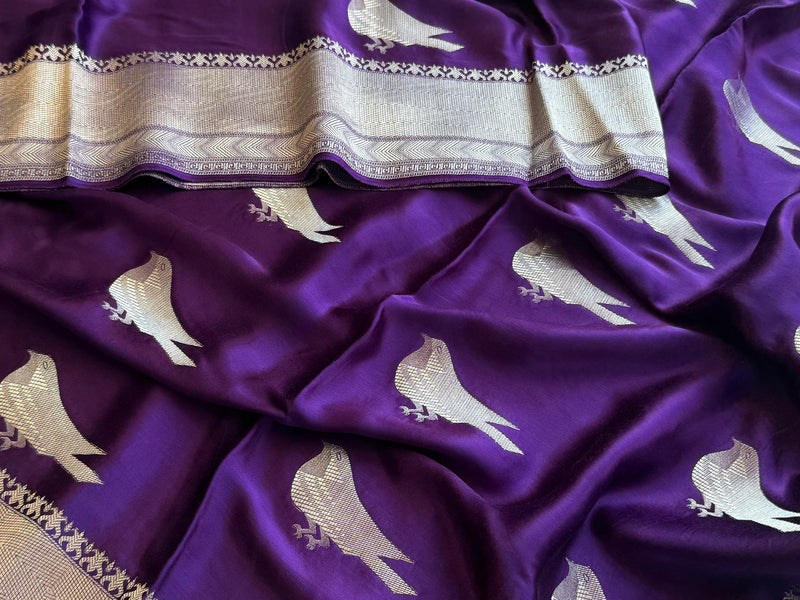 Kora Patola Silk Banarasi Saree with Zardozi & Gotapatti