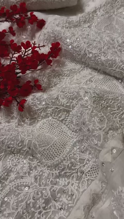 Pure mul chanderi kurta dupatta set