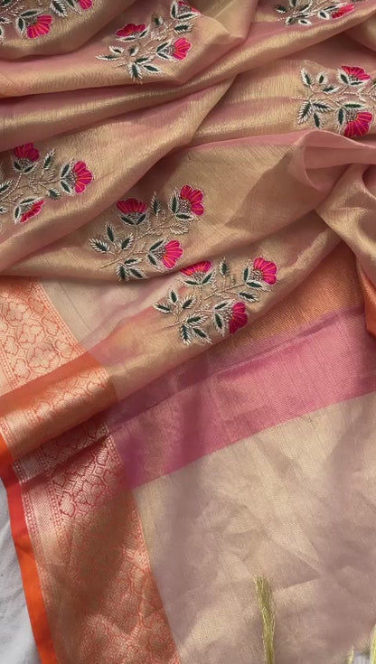 Pure Tissue Silk Banarasi Weaving Saree
