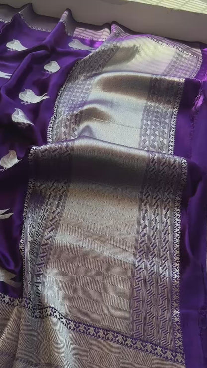 Kora Patola Silk Banarasi Saree with Zardozi & Gotapatti