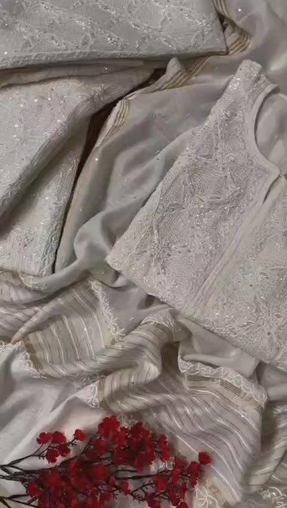Pure mul chanderi  Kurta and Dupatta Set