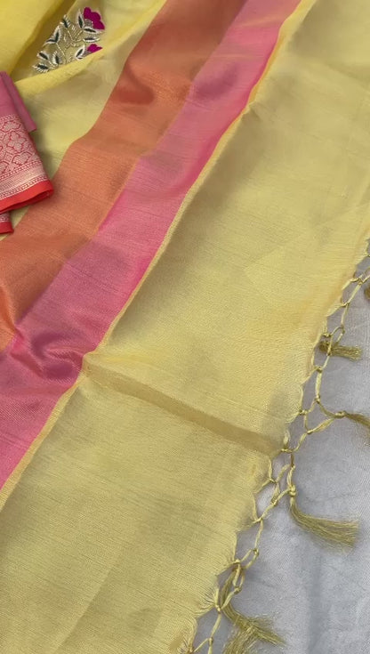 Pure Tissue Silk Banarasi Weaving Saree